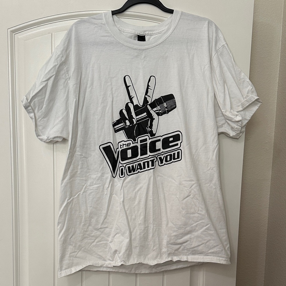 White 'The Voice' Graphic T-Shirt
